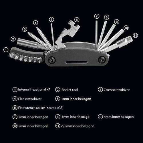21 In 1 Foldable Cycling Repair Tool Multifunction Portable
