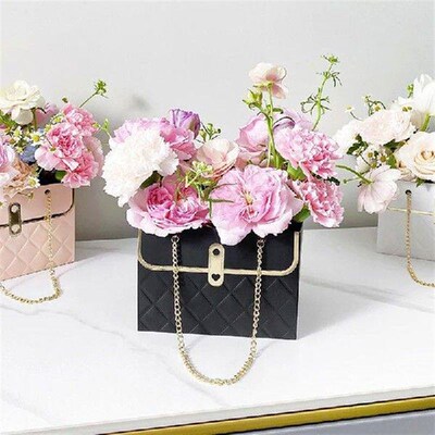 Portable Flower Box Rose Packaging Box Wrapping Paper Bag