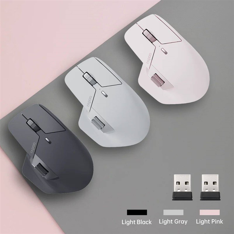 Rapoo MT760/MT760L/MT760Mini/MT760M Rechargeable Multi-mode - 实物图