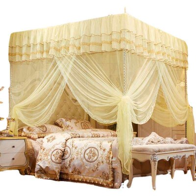 Mosquito Net Home Three-door Bold Bracket Court Landing Prin