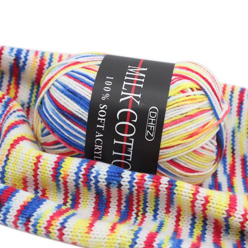 50g/PC Double Knitting Crochet Milk Soft Warm Baby Cotton Wo