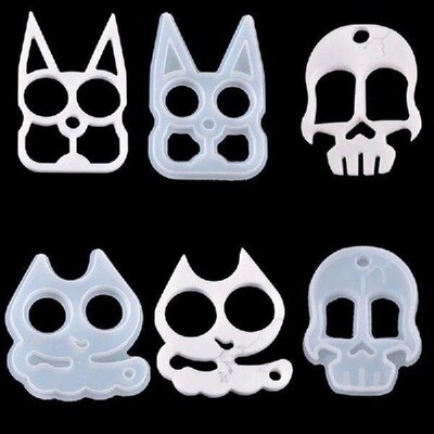 Cartoon Animals Keychain Casting Silicone Mould DIY Crafts