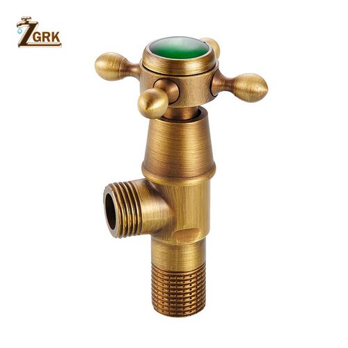 ZGRK Free Shipping  Brass Triangle valve Water control valv