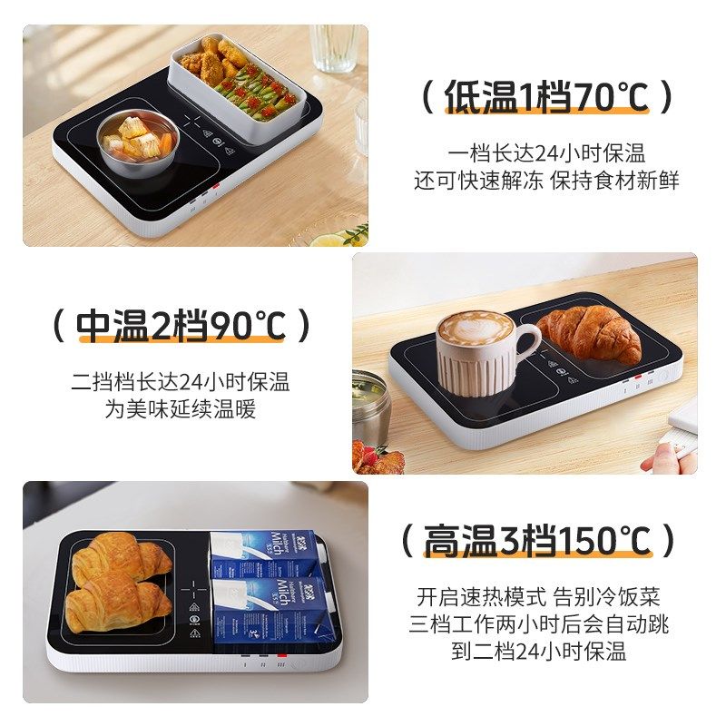 淘气鸟小型暖菜板多功能家用保温热饭菜加热杯垫恒温餐桌加热板,生活电器,保温碟/暖菜板/冷暖杯垫/暖桌垫,淘宝优惠券,粉丝福利购,淘宝优惠卷