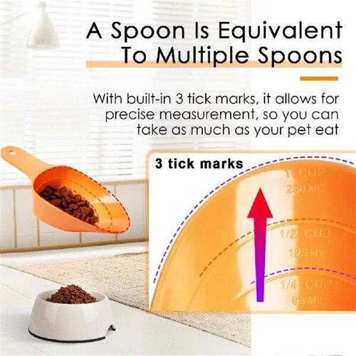 Pet Food Measuring Spoon For Dogs Cats Birds Accurate