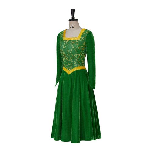 Princess Fiona Cosplay Costume Dress Outfit Women Cartoon