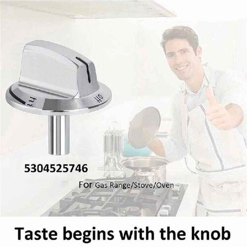 6 PCS Upgrade 5304525746 Long Stem Stove Knobs