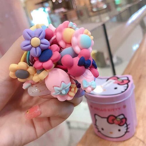 Rubber band hair loop head clip cute qeitou head rope act