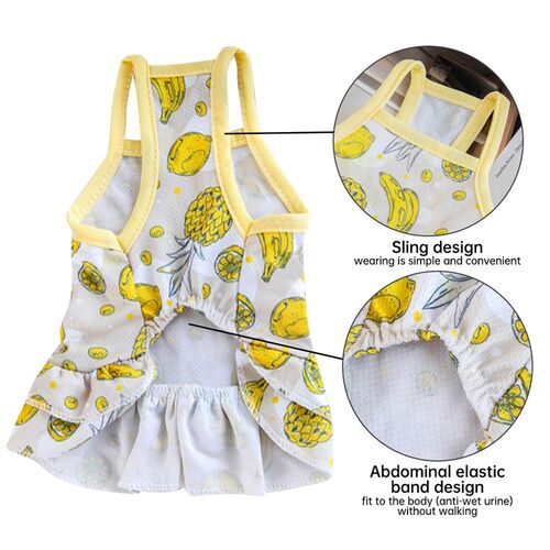 Dog Dress Summer Dog Clothes Small Floral Princess Dress For