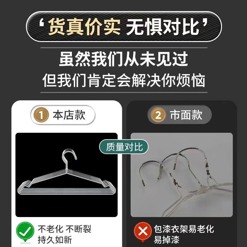 30不锈钢衣架家用宿舍加粗加厚晾衣架挂钩衣撑子无痕加长晾衣架,收纳整理,金属衣架,淘宝优惠券,粉丝福利购,淘宝优惠卷