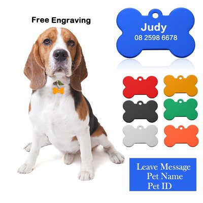 1pcs/lot Free Personalized engraving text dog tag engraved d