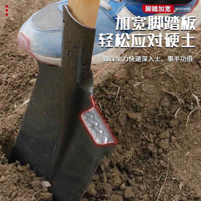 铁锹锰钢尖锹铁锨尖头锹农用铲子挖土锹铲挖树专用铁铲挖山药钢锹,家庭/个人清洁工具,地刮,淘宝优惠券,粉丝福利购,淘宝优惠卷