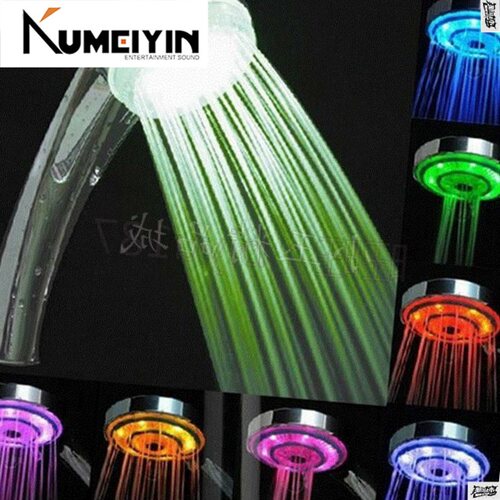 new LED Rain Bathroom Shower Head Hand Shower With Romantic