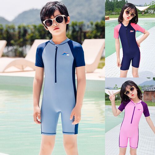 Quick Dry One Piece Swimsuit for Kids Children Boys Gilrs Sw