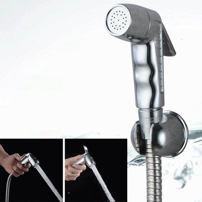 Toilet bidet Sprayer shower head silver plastic wc clean