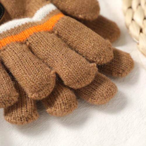 Winter Childrens Gloves Warm Double Inner Wool Boy Girl Col