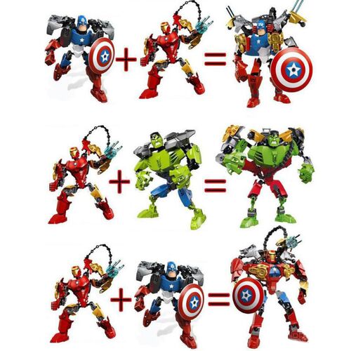 Superhero Lron Man Batman Hulk Captain America The Joker Gre