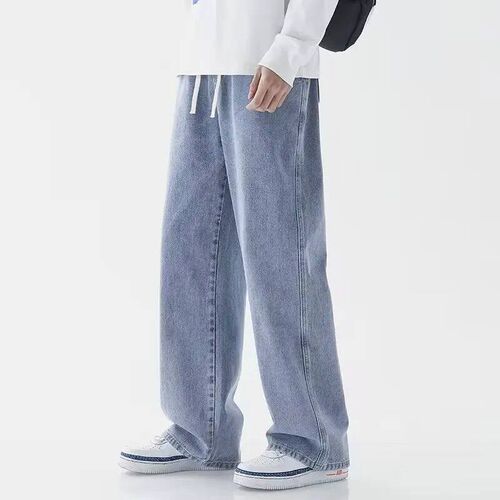 New Korean Fashion Mens Casual Ankle-Length Jeans Classic