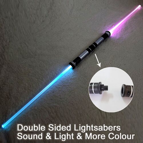 (2 Pieces/Lot) Flashing Lightsaber Laser Double Sword Toys S