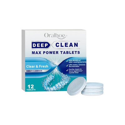 ORALHOE Orthodontic Appliance Cleaning Effervescent Tablets
