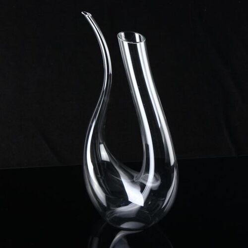 1500ml U-shaped Horn Wine Decanter Handmade Crystal Wine Bra