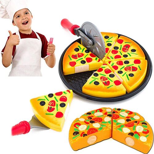 6 Pcs Small Pizza Toy Child Kitchen Simulation Pizza Party F