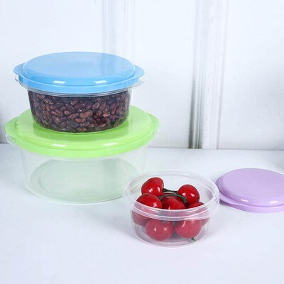 Lidded lunch box, plastic freezer seal container, creative m