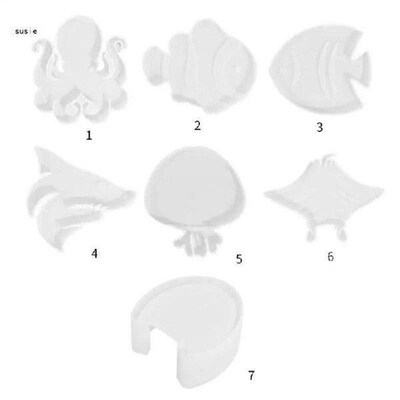 Ocean Creature Shaped Epoxy Resin Molds Silicone Material