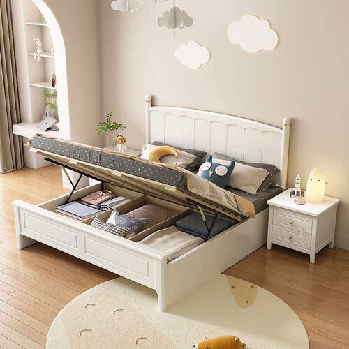 Solid Wood Childrens Bed Boys and Girls Princess Bed 1.5 m