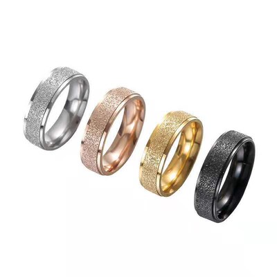 Stainless Steel Ring Womens Niche High-end Light Luxury Ins