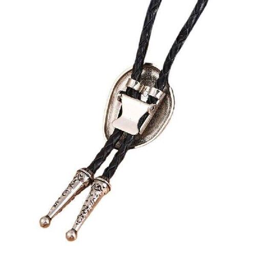 Bolo Tie for Male Western Cowboy Necktie with Gemstones