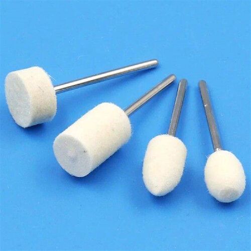 12 Pcs Wool Polishing Head W/ 2.35mm Shank Engraver