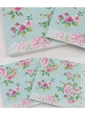 Party Tissue Paper Napkins 2 Layers Decoupage Serviettes Ros