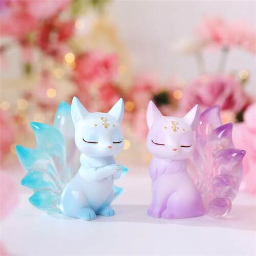 New Nine-Tailed Fox Figure Blind Box Cute Desktop Ornaments