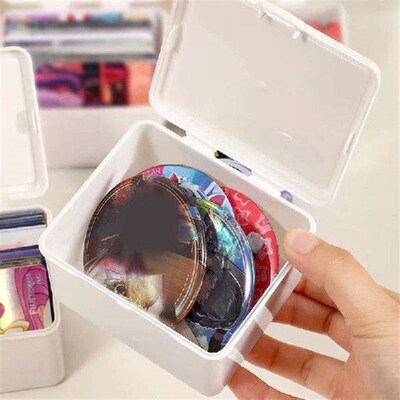 White Storage Box Stackable Sundries Storage Organizer With