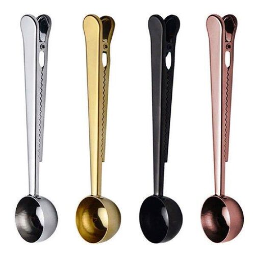 Coffee Spoon with Clip Coffee Measuring Spoon 2 in 1 Ground