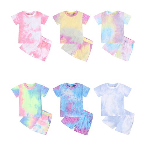 New Tie Dye For Newborn Baby Boy Girl Clothes Infant Print O