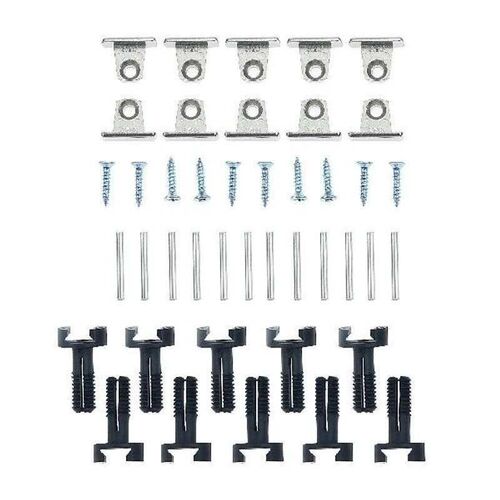 20 Sets 4 in 1 Cabinet Dowel Connector Corner Brackets