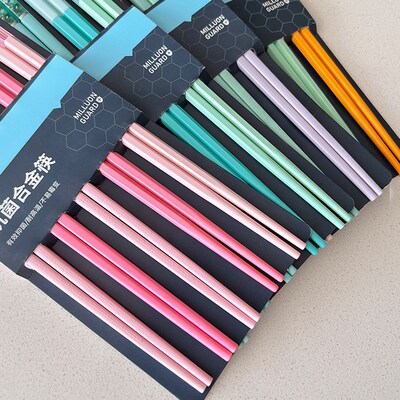 5Pairs Chopsticks for Non-Slip Food Sticks Chop Sticks Reusa