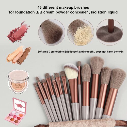 13PCS Makeup Brushes Set Eye Shadow Foundation Women Cosmeti