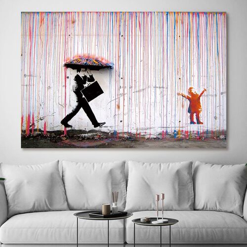 Banksy Graffiti Art Abstract Canvas Painting Posters and Pri