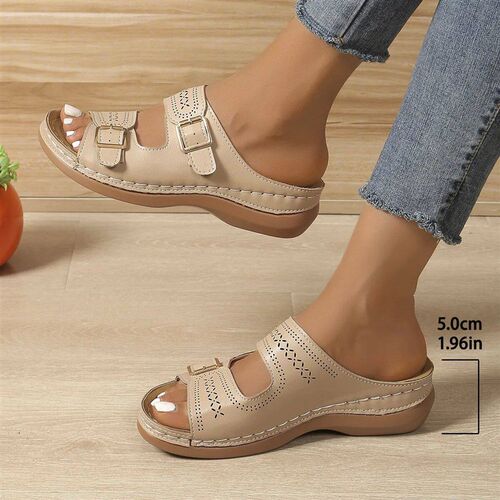 2025 Summer Fashion Women Wedge Slippers Premium Orthopedic