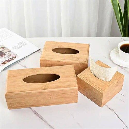 Bamboo Tissue Box For Car Home Paper Box Tissue Box Cover