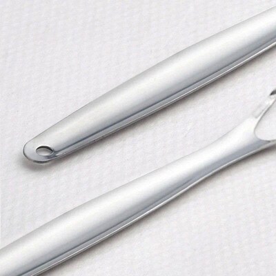 1pcs Tongue Scraper Brush Stainless Steel Tongue Cleaner Bad