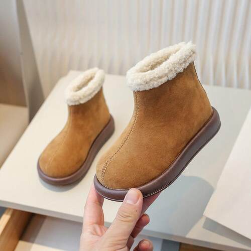 Childrens Snow Boots 2025 Girls Cotton Boots Thickened And