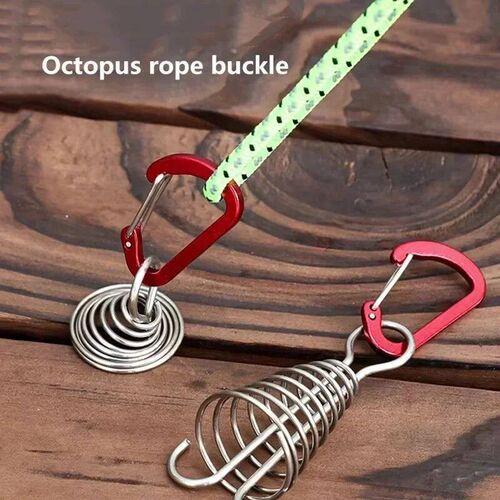 Outdoor Camping Octopus Rope Buckle Camping Deck Nail Stainl