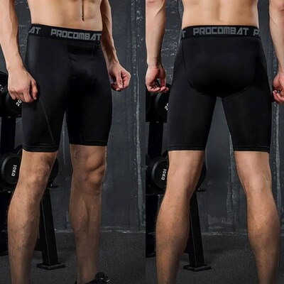 Men Bodybuilding Short Fitne Compreion Legging Workout Ineam