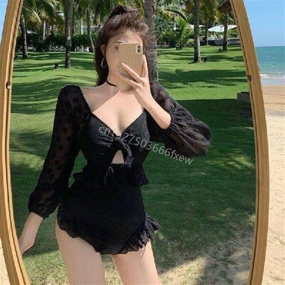 Women Swimming Suit Fashionable Swimsuits Long Sleeves