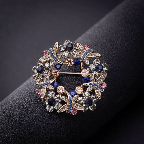 High-end exquisite temperament wreath color rhinestone