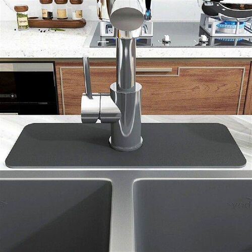 Sink Faucet Mat Dish Drying Pad for Kitchen Bathroom Sink